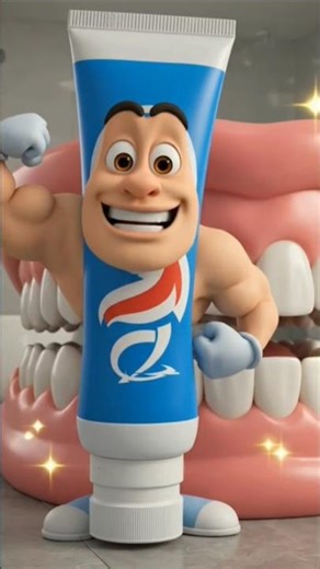 Mobile vs Toothpaste 😱 |Kaun Bachayega Aapki Smile?#StopScrolling#Funny3DAnimation#PixarStyle#Shorts