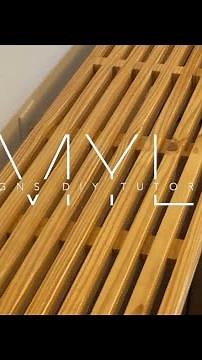 $50 Slatted Bench- Full Tutorial!