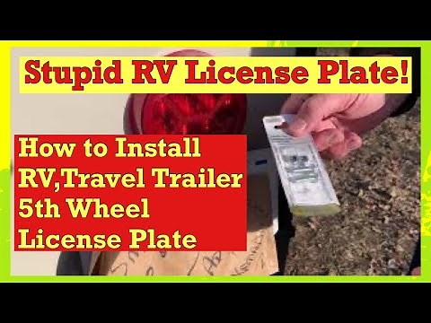 How to Install a License Plate on RV or Travel Trailer, RV Life