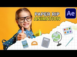 PAPER RIP Animation (Adobe After Effects Tutorial)