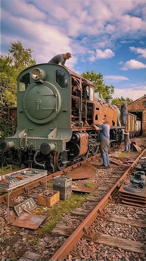 You Won’t Believe This Train Transformation #train #restoration #railway #mechanical #viralshorts