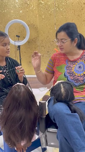 2.9M views · 2.5K reactions | Thread Practice Student Class #students Amita Gill forever.saloon_12 #practice #hair #fbreels #reelsfb | Amita Gill | Facebook