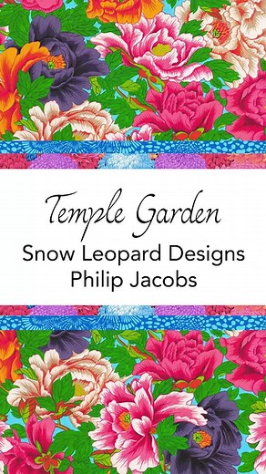 Temple Garden, the latest collection from Snow Leopard Designs - Philip Jacobs, was inspired by the magic and beauty of changing seasons. Prints of scattered blossoms, dangling panicles of wisteria, and exotic birds with brightly colored plumage fly amongst the huge peony blooms. Designs of delicately patterned maple leaves turn to multi-colored hues and drift into the stream as it tumbles down the mountainside, feeding into the temple pond where the brightly colored fish play among the water li