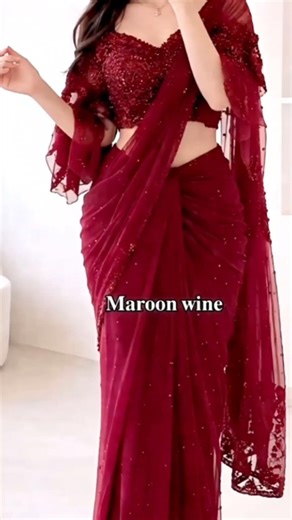 👀✨5 designer saree ❤️ blouse with colour name for glam look #fashion #fyp#viral #saree #trending