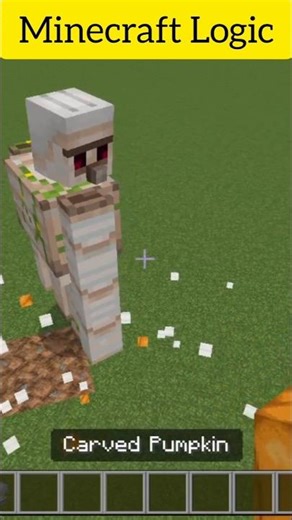 Minecraft Logic #shorts #ytshorts #trending #shortsfeed#shortvideo