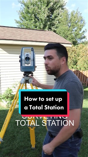 Setting up a Surveying Total Station