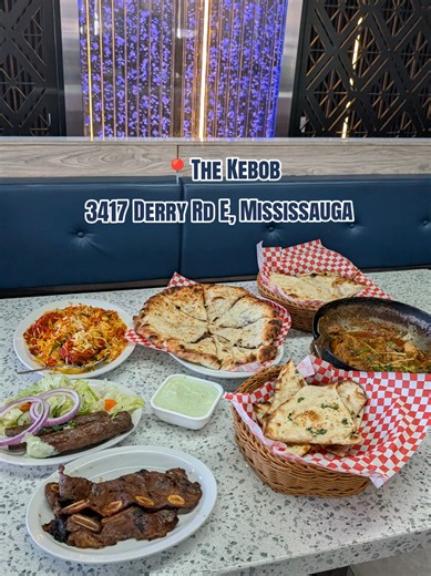 The Kebob in Mississauga has served authentic Pakistani BBQ for over 20 years, earning a strong local reputation. Favorites include the flavorful seekh kabob, tender short ribs, rich Karachi biryani, and popular beef qeema naan. The karahi chicken, especially with fresh garlic naan, is a must-try. Thank you for having us! 📍The Kebob @Thekebob 3417 Derry Rd E, Mississauga HS Halal #pakistanifood #halal #kebab #toronto #mississauga