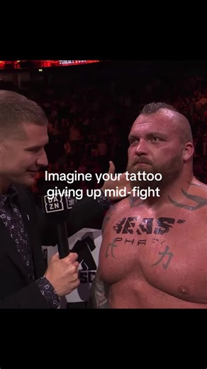 Tommy Fury tattoo tapped out mid-fight explained