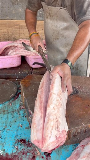 Big COBIA Fish Meat & Bone Separation Skills 🐟🔪 | Clean Cuts Like a Pro!