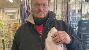 Winter flounder waking up. They're starting to bite in Shark River, Barnegat Bay