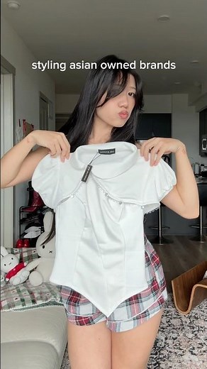 styling asian owned brands 🤍today: Vietnam! gifted by IUE Studio #thrifting #fashion #shorts