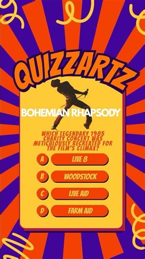 Bohemian Rhapsody quiz. Legendary Queen 's Freddie Mercury 's last concert #foryou #youtubeshorts