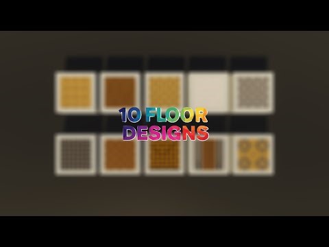 10 Minecraft Floor Designs (Tutorial)