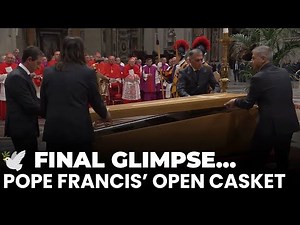 Last Video of Pope Francis’ Open Casket | Global Mourning Begins