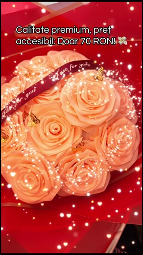 ✨ KASEM STUDIO – Trandafiri din Satin Nemuritori ✨ De ce să oferi flori care se ofilesc, când poți oferi un buchet care durează o veșnicie? 🌹💖 La Kasem Studio, creăm buchete de trandafiri din satin, lucrate manual cu o atenție sporită la detalii. Este cadoul ideal pentru a exprima o iubire infinită! 🎨 Personalizare completă: Tu alegi culoarea și numărul de fire! ✨ Aspect: Lucios, elegant și fin la atingere. 💰 Preț: 70 RON (pentru buchetul standard). 📲 Comandă acum pe WhatsApp: 0787 270 113 