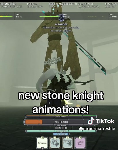 Reworked Stone Knight Animations in Deepwoken