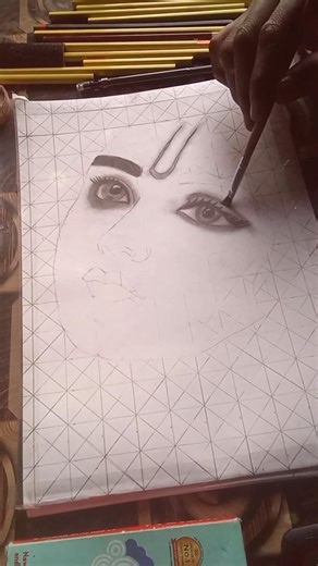 Krishn ji sketch wait for full sketch 🥰 #art #krishna