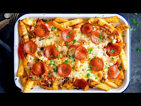 Homemade Loaded Pizza Fries | Quick & Easy!