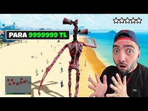 ATEŞ ETTIGIM BÜYÜK CANAVARLAR PARA OLUYOR EN BÜYÜK CANAVAR - GTA 5 MODS