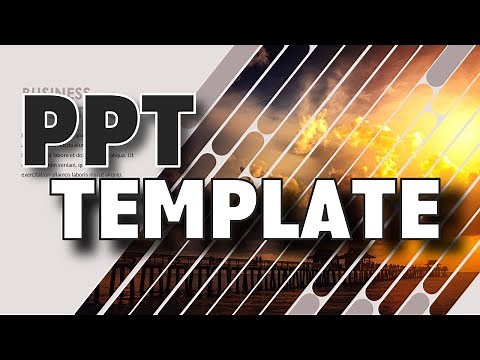 Modern PowerPoint business presentation slide design tutorial (free ppt template)