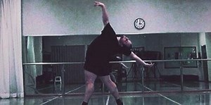 Male ballet dancer changing ballet
