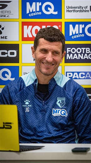 “To play at Vicarage Road is always a pleasure for me and the players.” Watch the press conference on our YouTube channel 📺 | Watford FC