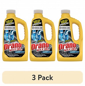 (3 pack) Drano Max Gel Drain Clog Remover, Commercial Line, 42 oz