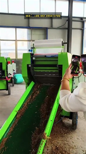 Model 50 Round Fully Automatic Silage Baling & Wrapping Machine | Hay Baler Wrapper 2026