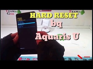 HARD RESET bq Aquaris U : FORMAT