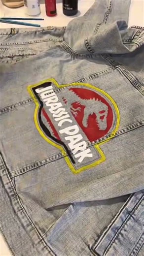 DIY painted Jean jacket gift idea!