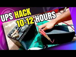 UPS HACK 10-12 hours , Best for Online Teaching Power Backup DIY