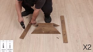 Tribesigns Home Office Desk, 62.99" Large Farmhouse Executive Desk, Computer Table for Office, Conference Room, Study Room (Walnut)