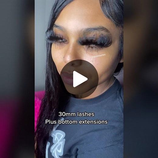 30mm Eyelash Extensions by Jbosslashes: Live Lash Session
