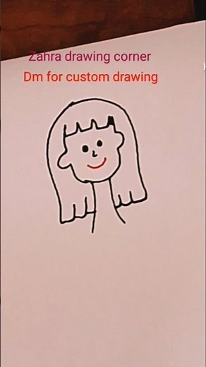 cute doll drawing.#art #drawing #zahradrawingcorner