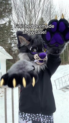 Here’s a proper showcase of this suits head! He has already sold and is going to his new home today!! - #furry #fursuit #fursuitmaker #fursuithead #fursuitcommission mini partial wolf fursuit canine fursuit