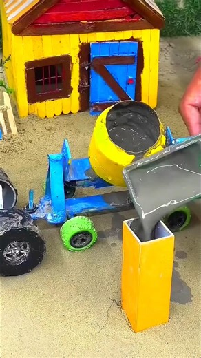 diy mini construction machine science project | diy tractor video | #shorts #youtubeshorts