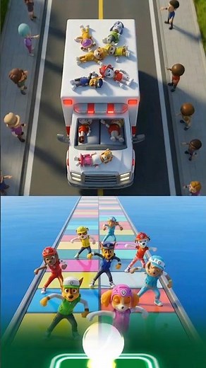 Paw Patrol sick Drama-Scary Chase vs Ryder X Coffin Dance _ Tiles hop edm rush _ Coffindance🎯 #fyp