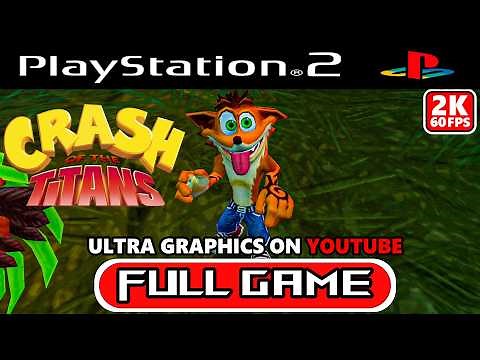 CRASH OF THE TITANS (PS2 60FPS) Gameplay Walkthrough FULL GAME No Commentary