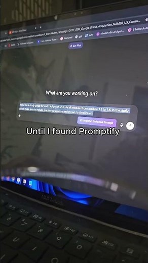 Using AI to study with insane prompts with Promptify is a guaranteed A on any test. #study #ai