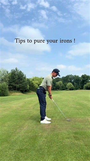 One of the biggest issues I see with amateur golfers is poor impact with their irons. Here are a few simple things that helped me become more consistent with my long irons: • Set up with the ball slightly forward of center • Keep about 60% of your weight on your lead side (left side for right-handed golfers) The most important thing: stop trying to lift or scoop the ball into the air. A lot of golfers see less loft on the club and instinctively lean back or change their spine angle to help the b