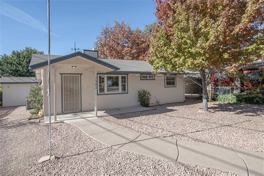 NEW LISTING: 1502 N Bell Circle Payson Airpark, Payson, AZ 85541 This charming home offers two bedrooms and one bathroom with an open-concept layout connecting the kitchen, dining, and living areas. Recent upgrades include a new A/C unit, water heater, electric stove, and a remodeled bathroom. The property is fully fenced and features a storage/workshop area and RV parking. Located in a quiet neighborhood, this home is perfect for first-time buyers, full-time residents, or as an investment oppor