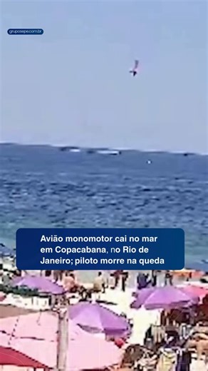 Grupo Sepé de Comunicação on Instagram: "#Nacional | Um avião monomotor caiu no mar na tarde deste sábado (27) em Copacabana, Zona Sul do Rio de Janeiro, na altura do Posto 4. A aeronave, que realizava um serviço de publicidade quando houve o acidente, era ocupada apenas pelo piloto, que morreu na queda. Ele foi identificado como Luiz Ricardo Leite de Amorim, de 40 anos, completados no último dia 25. A queda ocorreu na altura da Rua Santa Clara por volta das 12h30. O quartel do Corpo de Bombeir