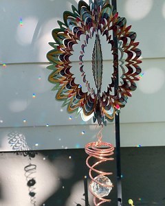 11 reactions · 4 comments | Have you seen our Spinfinity Designs Wind Spinners?! Here’s one in action - check out the super pretty reflections created by the spiral tail. #nofilter #bestofeveryseason #spinfinity Check them out here: https://www.alsipnursery.com/brand/spinfinity-designs/ | Alsip Home & Nursery | Facebook