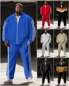 🔥Up To 10X Plus Size Zip Hoodie Set ✈️Fast Shipping ✅Quality Assurance ❌❌Say no to subpar imitations. #PlusSizeFashion #suit #FastShipping #ZipHoodieSet #Zip #HoodieSet #Coat | Plusmans