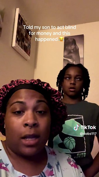 Hilarious Blind Prank with Son for Money