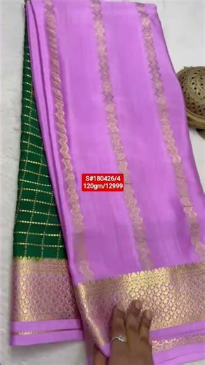 Exclusive half&half pattern Mysore Pure Silk sarees26/120gm/12999 #9148881693 S#180426/4 #mysoresilk