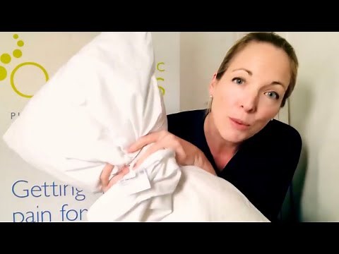 Pillow trick to relieve neck pain, shoulder pain or headaches at night. Reduce pain and sleep well.