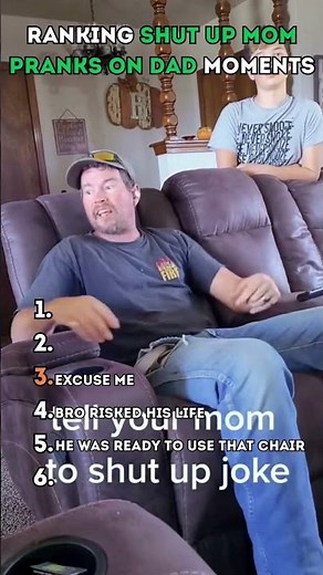 Ranking "Shut Up Mom Pranks on Dad" Funniest Moments