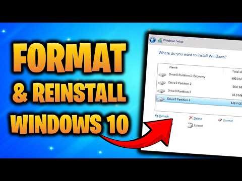 Format your PC and reinstall Windows 10
