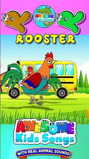 R is for Rooster! 🐓 | Cock-a-doodle-doo ABC Song